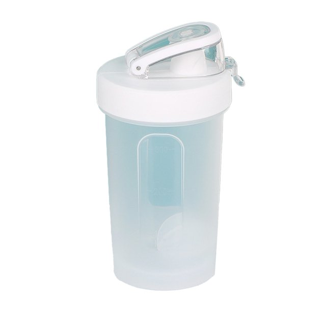 Ohufall 300ML Handheld Sports Water Tumbler - Protein Powder Shaker Cup With Scale & Stirrer