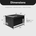 thumbnail image 3 of BalanceFrom Foam Plyometric Jump Box with 16”, 20”, and 24” Heights, 10 lbs, Black & White, 3 of 9