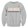thumbnail image 1 of NFL Minnesota Vikings Texte Bloc Sport-Gris Moyen Molleton à Col Rond, 1 of 4