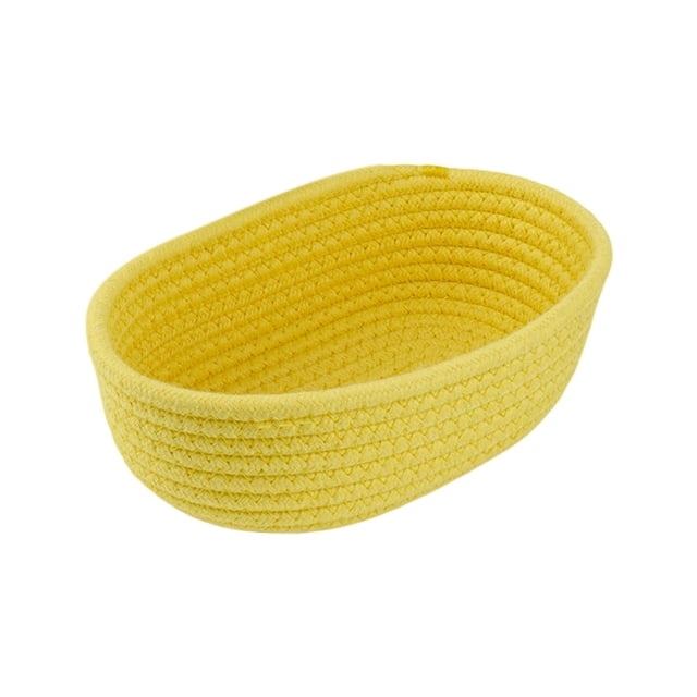 Solution d'Organisation de Rangement pour Textiles de Maison pour Jouets de Bébé et Rangement Saisonnier en Cordes Ovales à Motif Tressé