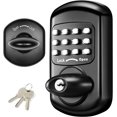 thumbnail image 1 of Half Handleset Front Door Handle Entry with Knob for Right & Left Sided Doors, 1 of 6