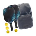 thumbnail image 3 of jinwen Premium Pickleball Paddles Set and Portable Storage Bag 2 Rackets Nonslip Grip 4 Blue, 3 of 9