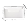 thumbnail image 3 of PRETXORVE Kitchen and Bathroom Storage Sundries Punch Frees Wall Mounted Storage Cabinet Door Storage Wall Mounted Storage, 3 of 6