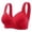 Red, variant on FhsagQ Bra Plus Size Bras for Women 5Xl Women's Comfortable and Transparent Shoulder Strap Cordless Backless Spongeless with Convertible Shoulder Straps Womens Bras Plus Size White Rose Gold 36