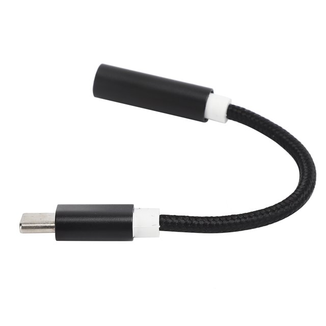 Type C to 3.5mm Audio Adapter Headset Adapter, Double Sided Usable, Compact & Portable, Lossless Audio Transmission for Letv