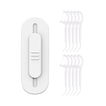 Openpig Portable Floss Dispenser, Travel Floss Picks Case Floss Dispenser Holder, Automatic Dental Floss Dispenser Refillable Floss Pick Organizer for Teeth Cleaning