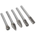 thumbnail image 3 of 5pcs 6x10mm Double Cut Tungsten Carbide  Burr File Set For Machinery Aviation Automobile Ship Chemical Craft Carving, 3 of 8