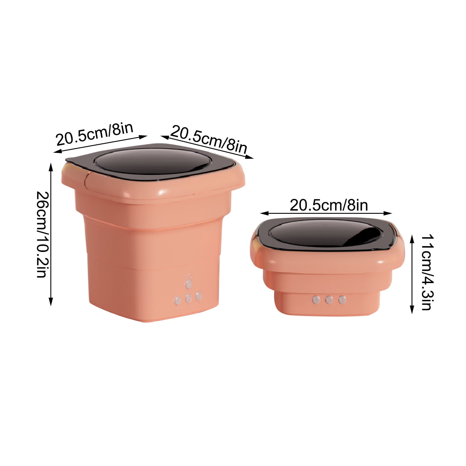 CEHVOM Mini Washing Machine Foldable Bucket Type Laundry Clothes Washer Cleaner Travel Clearance