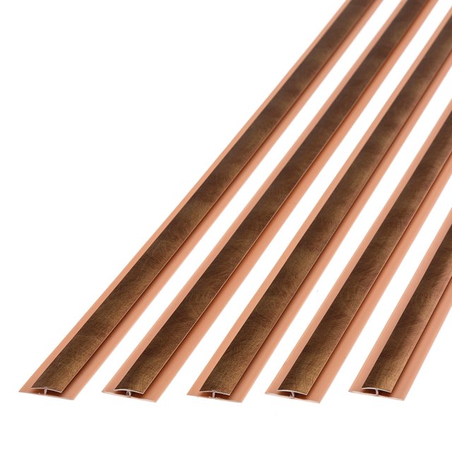 Fasade 47 in. Vinyl Divider Trim Antique Bronze (5 Pack)