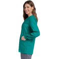 thumbnail image 1 of Landau Essentials Veste d'Uniforme Médicale pour Femmes, Coupe Classique et Décontractée, Col Rond, 4 Poches, 1 of 6