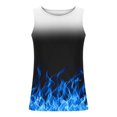 thumbnail image 3 of IROINID Débardeurs pour Hommes, Hommes Casual Mode Gradation Impression Pull Col Rond Débardeurs de Sport, 3 of 4