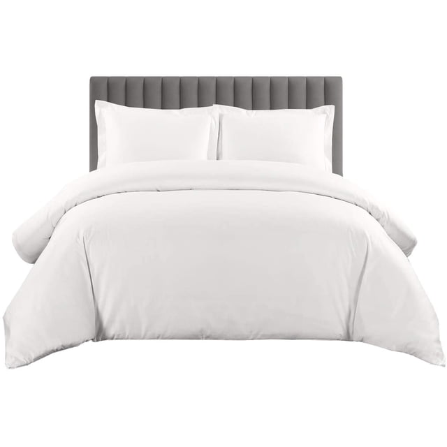 900 TC 100% Egyptian Cotton Duvet Cover Zipper Closur Ultra Soft Durable and Fade Resistant Solid Pattern