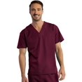 thumbnail image 1 of Red Panda Haut d'Uniforme Unisexe à Col en V Uni, 1 of 1