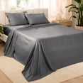 thumbnail image 1 of Bare Home Ensemble de Draps 100 % Coton Biologique - Tissage Satin, 1 of 7