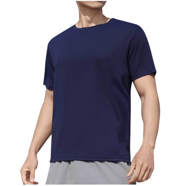 Fengqque T-Shirts pour Hommes, Paquet - Royalement Confortable - Tissu Super Doux de Qualité Supérieure - T-Shirt Classique Bien Conçu Bleu Marine m(m)
