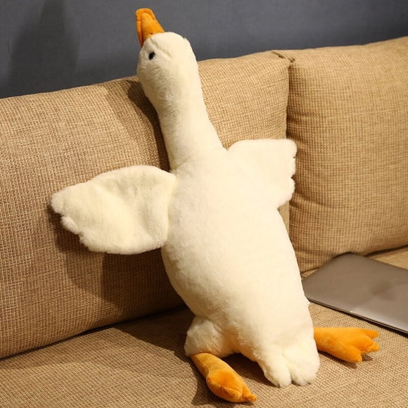 50-160cm Giant Long Plush White Goose Toy Stuffed Animal Big Wings Duck Hug Massage Throw Pillow Boyfriend Cushion For Girl