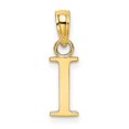 thumbnail image 1 of Diamond2Deal 14K Yellow Gold Block Letter I Initial Pendant for Women, 1 of 6