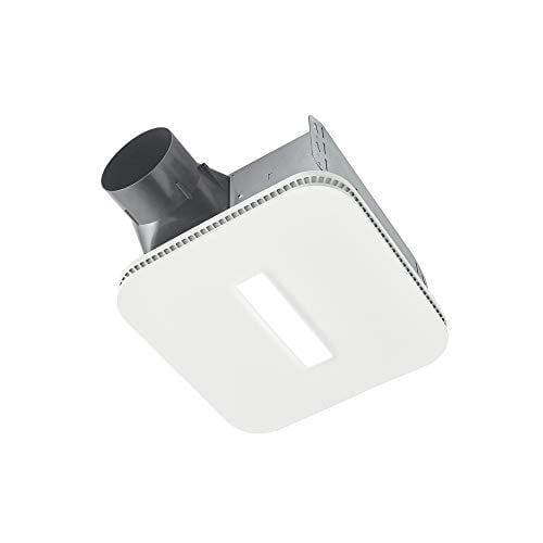 BROAN NuTone AE80LK Flex Bathroom Exhaust Ventilation LED Light, Energy Star Certified, 80 CFM, 0.7 Sones Bath Fan, White