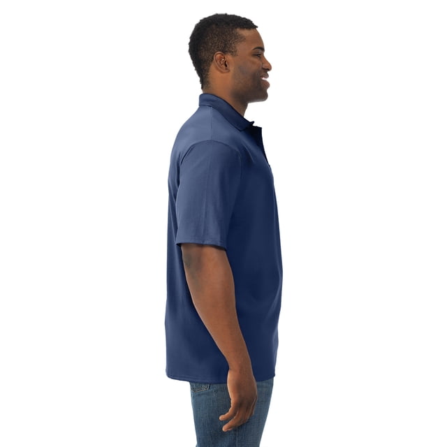 Jerzees Mens SpotShield Short Sleeve Pocket Jersey Sport Shirt, S, J Navy