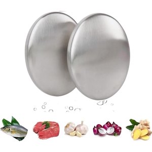 Ustensiles de cuisine de savon désodorisant domestique en acier inoxydable 2 pièces savon gadgets cuisine peut éliminer la forte odeur d'oignon, de poisson et d'ail sur vos mains