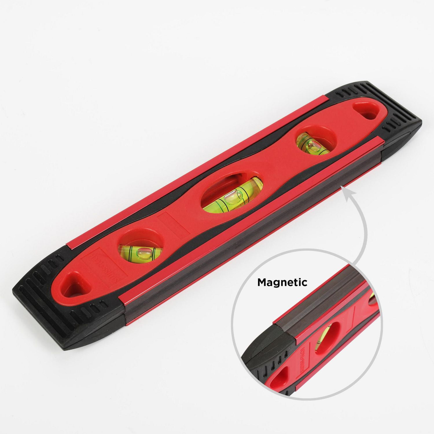 Swiss Tech 9" Aluminum Torpedo Level,3 Vials