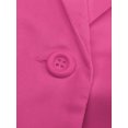thumbnail image 4 of Innerwin Blazers Solid Color Women Cardigan Jacket Work Shawl Neck Slim Fit Business Jackets Rose Red XL, 4 of 6