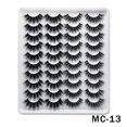 thumbnail image 1 of False Eyelashes Faux Mink Lashes 20 Pairs Long Dramatic Fluffy Volume Natural Fake Eyelashes Value Pack MC-13, 1 of 5