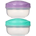 thumbnail image 3 of Sistema To Go PortionPod Food Storage Containers, 210 ml, Small Snack Pots, BPA-free, Assorted Colours, 2 Pack, 3 of 6