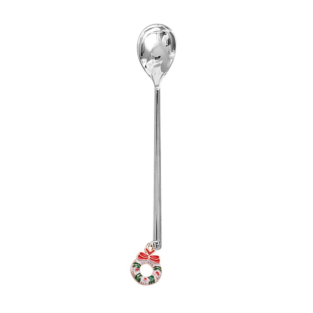 Christmas Coffee Table Decorations Home Christmas Decorations Metal Coffee Fork Stirring Spoon Christmas Table Decorations New Year Christmas Party Table Decorations