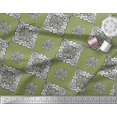 thumbnail image 3 of Soimoi Crepe Silk Fabric Floral Block Fabric Prints by Yard 42 Inch Wide, 3 of 3