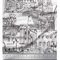 thumbnail image 1 of Soimoi White polyester Crepe Fabric London Theme Architectural Fabric Prints By Yard 52 Inch Wide, 1 of 3