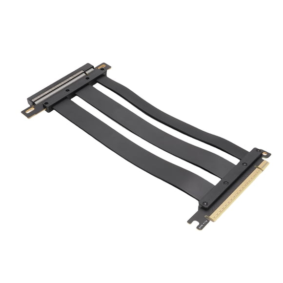 PCIE 5.0 X16 Riser Cable, Gen 5 GPU Graphics Card Extension Cable, 128GBs Speed, Compatible with PCIE 4.0 and WRX80, 90E RTX4090, 5090, RX8900, RX7900XTX
