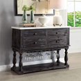 thumbnail image 2 of ACME Furniture Serveur Gerardo Espresso Blanc et Patiné, 2 of 2