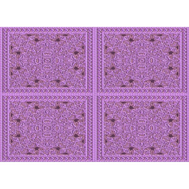 Ahgly Company Tapis d'Intérieur Lavables en Machine pour la Zone Violette d'Orchidée de Transition, 5' x 7'