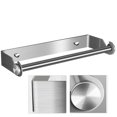 thumbnail image 2 of Stainless Steel Paper Towel Holder Punch-Free Towel Rack Wall Mounted Roll Paper Stand for Bathroom Kitchen, 2 of 10