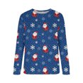 thumbnail image 4 of 2023 Sweat-Shirt de Noël pour Femmes en Solde Mode Imprimé Manches Confortable Respirant Col Rond Sweat-Shirt, 4 of 5