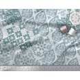 thumbnail image 3 of Soimoi Japan Crepe Satin Fabric Damask Patchwork Print Fabric by the Yard 42 Inch Wide, 3 of 3