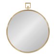 thumbnail image 2 of Kate and Laurel Tabb Round Framed Mirror, Gold 24x28, 2 of 8