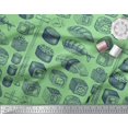 thumbnail image 3 of Soimoi Rayon Fabric Grains & Fish Food Printed Fabric 1 Yard 56 Inch Wide, 3 of 3
