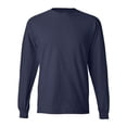 thumbnail image 1 of Hanes Beefy-T Men`s Long-Sleeve T-Shirt, S, Navy, 1 of 1