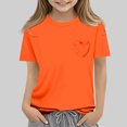 thumbnail image 4 of RXIRUCGD 2025 Vêtements d'Été pour Enfants Nouveaux T-Shirts d'Été pour Enfants Manches Raglan Manches Courtes T-Shirt Graphique Col Rond T-Shirt Filles Haut Décontracté, 4 of 5