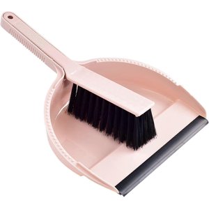 Mini Set de brosses et de pans à poussière, balai à mains et pans, petit jeu de balais et pan pans de poussière, petite poêle à poussière avec pinceau pour la maison de bureau voiture, rose