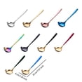 thumbnail image 1 of serony Stainless Steel Sauce Spoon Portable Mirror Polished Anti-rust Odorless Smooth Home Kitchen Soup Ladle Accessories Gold, 1 of 8