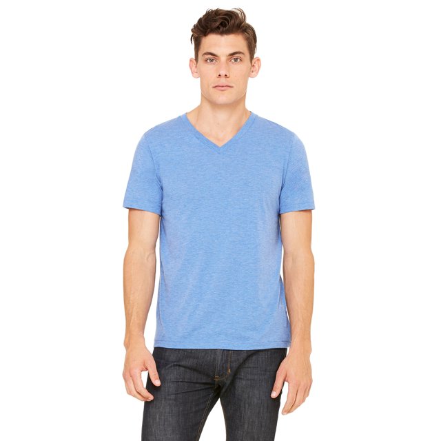 Bella + Canvas T-Shirt Unisexe Col en V en Triblend