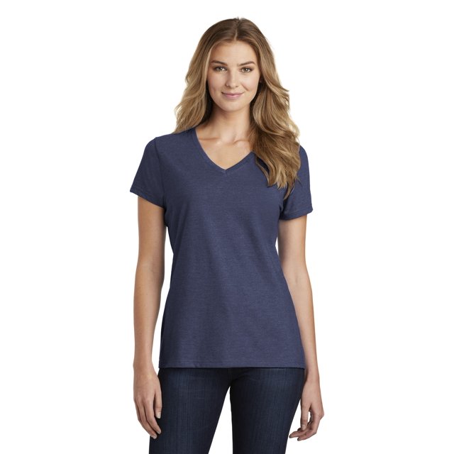 Port & Company Ladies 3 Pack Bundle Fan Favorite Blend V-Neck Tee, Multipack (Sizes XS - 4XL)