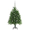 thumbnail image 1 of vidaXL Artificial Pre-lit Christmas Tree with Ball Set 120 cm Green, 1 of 5