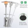 thumbnail image 4 of Costway Chauffage de Patio Extérieur 48,000BTU avec Roues et Étagère sur Pied, 4 of 9