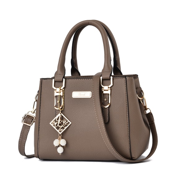 yeacher 2024 Trendy Korean-Style Large Capacity PU Leather Shoulder Bag, Lightweight Crossbody Handbag for Women, Multi-Color with Beaded Charm, One-Piece Drop Shipping