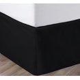 thumbnail image 1 of SGI Bedding 12 Inch Pleated Bed Skirt | Microfiber Bed Skirt | Fade Resistant, Wrinkle Free, Anti-static, Decorative, Extra Storage Space, Clutter-Free | California King, Black, 1 of 5
