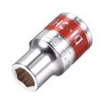 thumbnail image 1 of Unique Bargains 1/2-Inch Drive by 10mm Shallow Socket w Red Band, Cr-V, 6-Point, Metric, 1 of 4